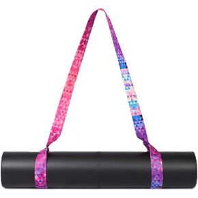Yoga Mat Strap Adjustable Mat Carrying Sling Durable Cotton Texture