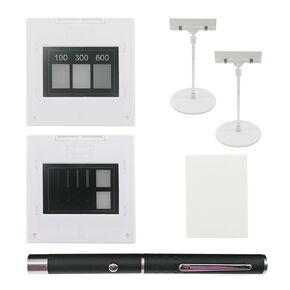 Single Slit Double Slits Combination Trellis Design Optics Elements Interference Diffraction Grating Sheet Optical Physical Experiment Kit