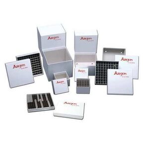 Argos R3014A White Cryo/Freezer Box without Dividers, 5-3/4" Length x 5-3/4" Width x 4-7/8" Height