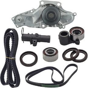 Rldym Timing Belt Kits with Water Pump for Car Engine Compatible with 2003-2018 Honda Accord Pilot Odyssey Ridgeline Acura MDX RDX RL TL TSX ZDX - Replace # TCKWP329, TKH-002, TKH002