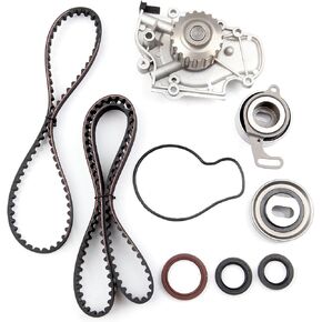 Timing Belt Kit including timing Belt water pump with gasket tensioner bearing etc,OCPTY Compatible for 1997 1998 1999 for Acura CL/1994 1995 1996 1997 1998 1999 2000 2001 2002 for Honda Accord