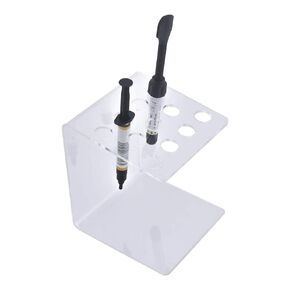 ANNWAH Dental Composite Syringe Organizer, Multi-Function Dental Syringe Holder, Resin Adhesive Applicators Organizer, Acrylic Case for Medical Composite Resin Adhesive Syringes, Resin Placement Rack