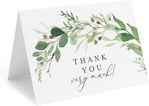 مجموعات Bliss Beyond Grateful Thanks Cards مع مغلفات، حزمة من 25، 4x6 مطوية، خيمة، كبيرة الحجم، مثالية لـ: الزفاف، حفل الزفاف، حفل استقبال المولود الجديد، عيد الميلاد، أو فقط لنقول شكرًا! in Saudi Arabia