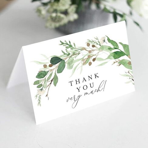 مجموعات Bliss Beyond Grateful Thanks Cards مع مغلفات، حزمة من 25، 4x6 مطوية، خيمة، كبيرة الحجم، مثالية لـ: الزفاف، حفل الزفاف، حفل استقبال المولود الجديد، عيد الميلاد، أو فقط لنقول شكرًا! in Saudi Arabia