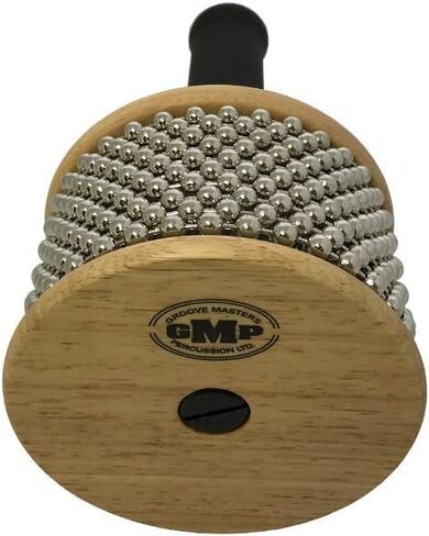 GMP Cabasa - Medium or Large | Authentic Wood, Soft-Grip Handle, and Metal Beaded Chain Shaker - For Students, Classroom and Performance (Medium (Standard)) in Saudi Arabia