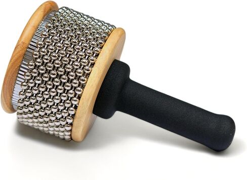 GMP Cabasa - Medium or Large | Authentic Wood, Soft-Grip Handle, and Metal Beaded Chain Shaker - For Students, Classroom and Performance (Medium (Standard)) in Saudi Arabia