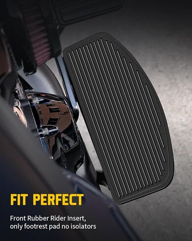 حشوات لوح قدم الراكب حشوات أرضية السائق متوافقة مع Harley 1986-2024 Touring Street Glide Road Glide Road King Electra Glide Softail in Kuwait