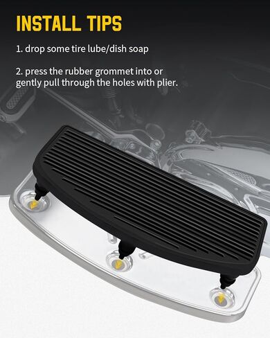 حشوات لوح قدم الراكب حشوات أرضية السائق متوافقة مع Harley 1986-2024 Touring Street Glide Road Glide Road King Electra Glide Softail in Kuwait