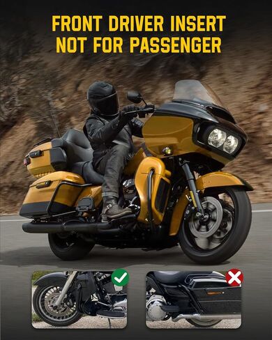 حشوات لوح قدم الراكب حشوات أرضية السائق متوافقة مع Harley 1986-2024 Touring Street Glide Road Glide Road King Electra Glide Softail in Kuwait