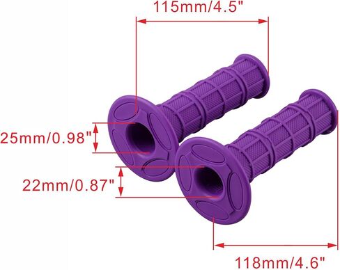 WOOSTAR 22mm Standard 7/8" Throttle Handle Grips YL-E033-131-143 in Saudi Arabia