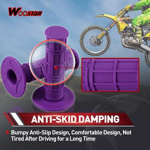 WOOSTAR 22mm Standard 7/8" Throttle Handle Grips YL-E033-131-143 in Saudi Arabia