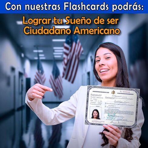 بطاقات فلاش المواطنة الأمريكية 2024 للدراسة من أجل اختبار المواطنة الأمريكية. Ciudadania Americana بالإسبانية والإنجليزية. 100 بطاقة فلاش تتضمن صوتيات عبر الإنترنت. USCIS 100 أسئلة وإجابات. in Saudi Arabia