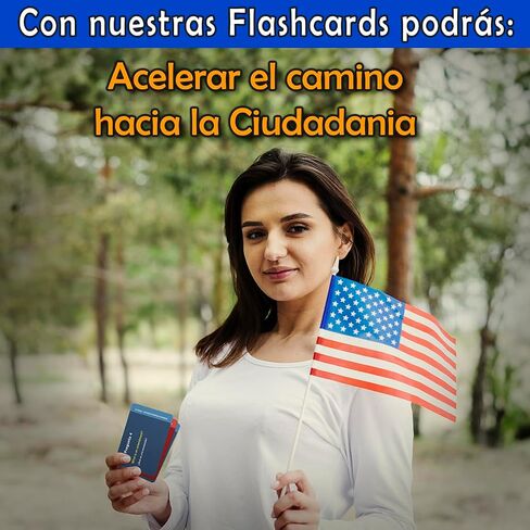 بطاقات فلاش المواطنة الأمريكية 2024 للدراسة من أجل اختبار المواطنة الأمريكية. Ciudadania Americana بالإسبانية والإنجليزية. 100 بطاقة فلاش تتضمن صوتيات عبر الإنترنت. USCIS 100 أسئلة وإجابات. in Saudi Arabia