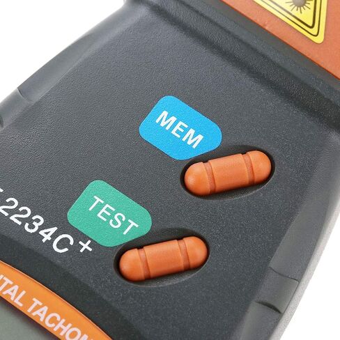 مقياس سرعة الدوران الرقمي، نطاق القياس من 2.5 دورة في الدقيقة إلى 99999 دورة في الدقيقة، مقياس سرعة الدوران LCD، دقة عالية تبلغ 0.1 دورة في الدقيقة أو 1 دورة في الدقيقة، لعرض صور الشريط العاكس in Kuwait