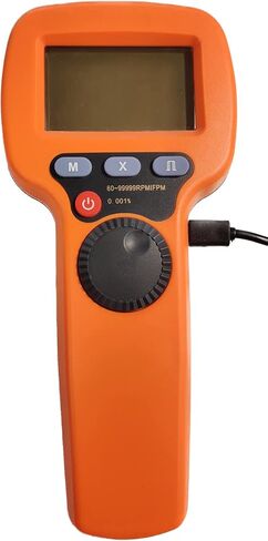 مقياس سرعة الدوران الرقمي 60-99999 دورة في الدقيقة، عداد دورة في الدقيقة محمول، منظار LED غير ملامس، جهاز Tacho اللاسلكي مع شاشة LCD لاختبار تردد عداد السرعة للحركة الدوارة in Kuwait