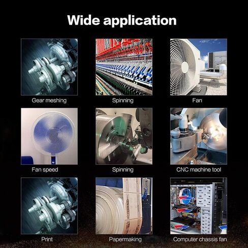 مقياس سرعة الدوران الرقمي 60-99999 دورة في الدقيقة، عداد دورة في الدقيقة محمول، منظار LED غير ملامس، جهاز Tacho اللاسلكي مع شاشة LCD لاختبار تردد عداد السرعة للحركة الدوارة in Kuwait