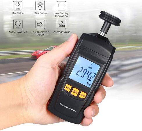 عداد سرعة الدوران الرقمي، مقياس سرعة الدوران المحمول، عداد سرعة الدوران LCD، عداد السرعة Tach RPM، جهاز كهربائي، مقياس سرعة الدوران، عداد للمحرك الكهربائي، صنع السيارة in Kuwait