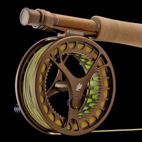 بكرة صيد الذبابة من سلسلة سيج كليك، بكرة ذبابة أربور كبيرة للمياه العذبة، تصميم سحب ونقر قابل للتعديل in Kuwait