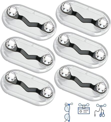 6 Pack Magnetic Eyeglass Holder for Shirt Magnetic Badge Holder Sunglasses Pin Glasses Holder Stand ID Name Tags for Clothes in Saudi Arabia