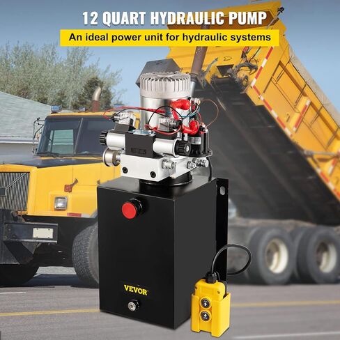 VEVOR 3200 PSI، مضخة هيدروليكية كهربائية مزدوجة المفعول سعة 6 لتر مع مقياس ضغط نحاسي لبوابات رفع المقطورة القلابة وسائقي الشاحنات in Kuwait