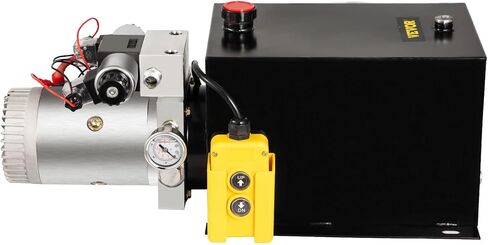 VEVOR 3200 PSI، مضخة هيدروليكية كهربائية مزدوجة المفعول سعة 6 لتر مع مقياس ضغط نحاسي لبوابات رفع المقطورة القلابة وسائقي الشاحنات in Kuwait