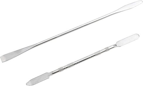 Stainless Steel Lab Mini Double Ended Spatula Stainless Steel Palette Stick Two Different Specifications Lab Spatula Micro Double Ended Spatula-2PCS in Saudi Arabia