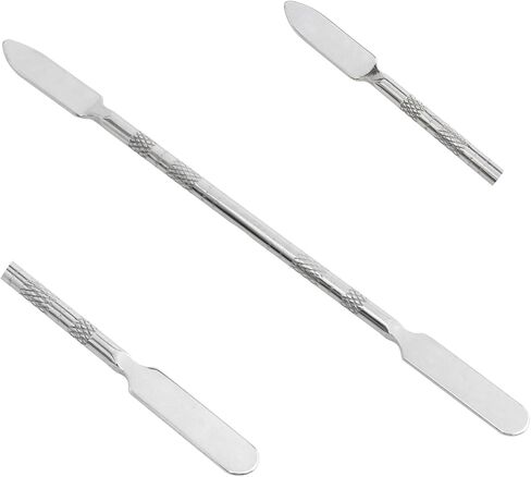 Stainless Steel Lab Mini Double Ended Spatula Stainless Steel Palette Stick Two Different Specifications Lab Spatula Micro Double Ended Spatula-2PCS in Saudi Arabia