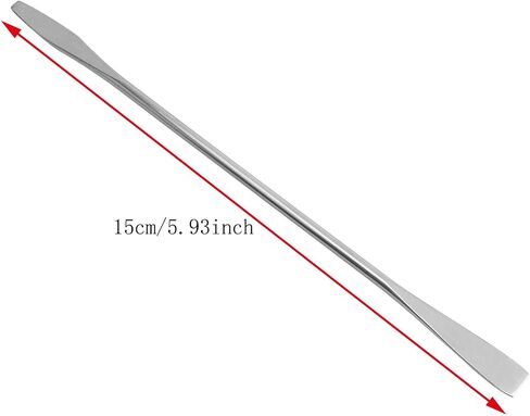 Stainless Steel Lab Mini Double Ended Spatula Stainless Steel Palette Stick Two Different Specifications Lab Spatula Micro Double Ended Spatula-2PCS in Saudi Arabia