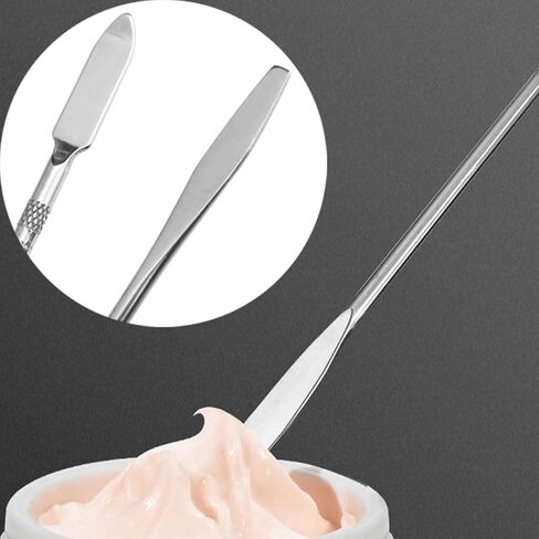 Stainless Steel Lab Mini Double Ended Spatula Stainless Steel Palette Stick Two Different Specifications Lab Spatula Micro Double Ended Spatula-2PCS in Saudi Arabia