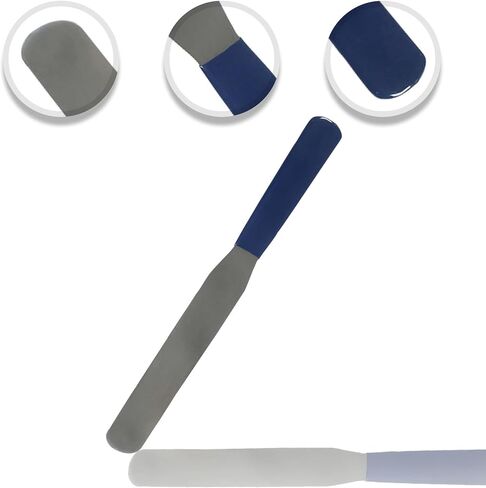 Lab Spatula, Wood-Handled, 8" Stainless Blade, Brass Rivets in Saudi Arabia