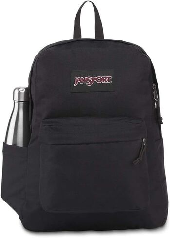 JanSport SuperBreak Plus Backpack with Padded 15-inch Laptop Sleeve and Integrated Bottle Pocket - Spacious and Durable Daypack for Work and Travel - Army Green in Saudi Arabia