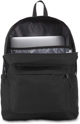 JanSport SuperBreak Plus Backpack with Padded 15-inch Laptop Sleeve and Integrated Bottle Pocket - Spacious and Durable Daypack for Work and Travel - Army Green in Saudi Arabia