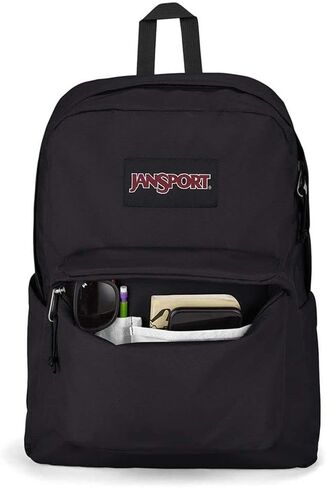 JanSport SuperBreak Plus Backpack with Padded 15-inch Laptop Sleeve and Integrated Bottle Pocket - Spacious and Durable Daypack for Work and Travel - Army Green in Saudi Arabia