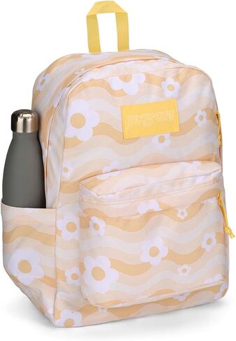 JanSport SuperBreak Plus Backpack with Padded 15-inch Laptop Sleeve and Integrated Bottle Pocket - Spacious and Durable Daypack for Work and Travel - Army Green in Saudi Arabia