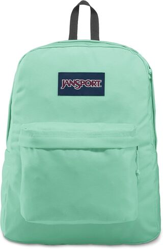 JanSport SuperBreak Plus Backpack with Padded 15-inch Laptop Sleeve and Integrated Bottle Pocket - Spacious and Durable Daypack for Work and Travel - Army Green in Saudi Arabia
