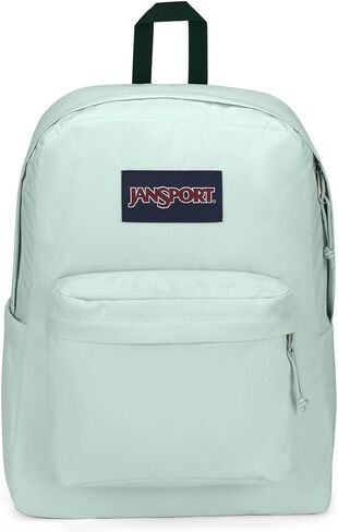 حقيبة ظهر JanSport Superbreak Plus - حقيبة كتب للعمل أو السفر أو الكمبيوتر المحمول مع جيب لزجاجة المياه، باللون الأسود in Kuwait