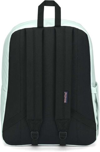 حقيبة ظهر JanSport Superbreak Plus - حقيبة كتب للعمل أو السفر أو الكمبيوتر المحمول مع جيب لزجاجة المياه، باللون الأسود in Kuwait