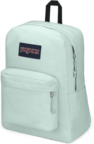 حقيبة ظهر JanSport Superbreak Plus - حقيبة كتب للعمل أو السفر أو الكمبيوتر المحمول مع جيب لزجاجة المياه، باللون الأسود in Kuwait
