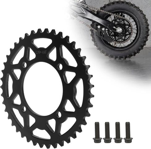 RUTU 420 Chain Sprocket Rear Sprocket 41 Tooth 76mm for Chinese 50 70 90 110 125 140cc 150 160 170 Cc Apollo RFZ CRF50 XR50 SDG IMR SSR YCF Kayo Thumpstar Coolster Pit Dirt Motor Bike Motorcycle in Saudi Arabia