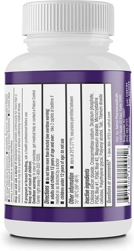 Safrel Nighttime Sleep Aid, Diphenhydramine HCl 25mg | Strong Non Habit-Forming Restful Sleeping Support for Men & Women | Fall Asleep Faster & Wake up Refreshed (100 Count (Pack of 1), 100, Count) in Saudi Arabia