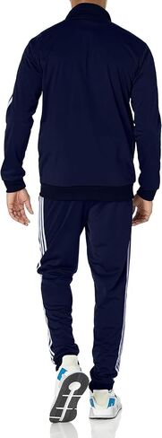 adidas Men's Size Basic 3-Stripes Tricot Track Suit, Ink/White, XX-Large/Tall in Saudi Arabia