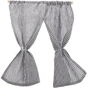 Toyvian Striped Miniature Curtains for Dollhouse Scale Small Drapes Elegant Design for Dollhouse Accessories and Home Decor Versatile Mini Window Treatments in Kuwait