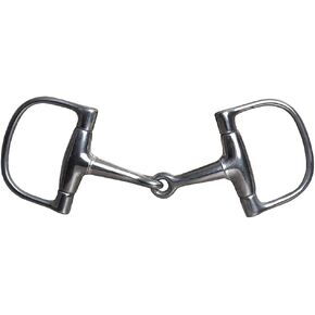 HILASON حصان بت شكل D حلقة أمامية نحاسية مرصعة بالفولاذ المقاوم للصدأ | بت الحصان | لقم الحصان الغربية | لقم حصان المشي | لقمة تدريب الحصان | بت الخيول | بت للخيول in Kuwait