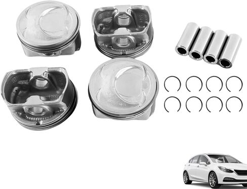 4x Engine Piston Ring Set 11257566019 Fits for MINI Cooper S JCW R55 R56 R57 R58 R59 N14B16A N14B16C 1.6 Turbo After-Market Parts in Kuwait