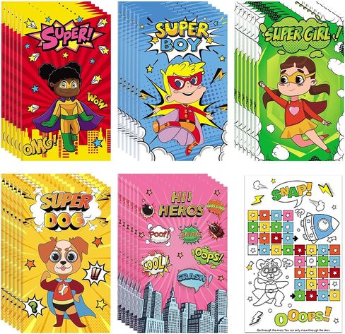 30 PCS HERO PARMY FAVORS HERO تحت عنوان كتب التلوين Bulk MINI DIY الكتب الرسم البطل هدايا عيد ميلاد الفئة لوازم زخرفة النشاط in Saudi Arabia