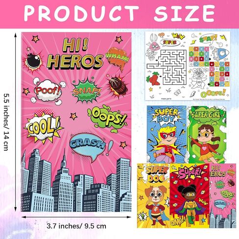 30 PCS HERO PARMY FAVORS HERO تحت عنوان كتب التلوين Bulk MINI DIY الكتب الرسم البطل هدايا عيد ميلاد الفئة لوازم زخرفة النشاط in Saudi Arabia