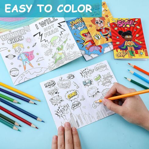 30 PCS HERO PARMY FAVORS HERO تحت عنوان كتب التلوين Bulk MINI DIY الكتب الرسم البطل هدايا عيد ميلاد الفئة لوازم زخرفة النشاط in Saudi Arabia