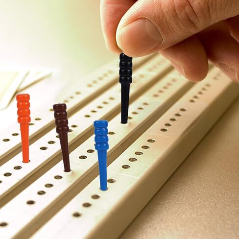 30pcs progs wooden cribbage progs تناسب الثقوب 1/8 بوصة ، استبدال دبابيس اللعبة الفريدة الطويلة ، دبابيس لعبة مدبب للملحقات جزء من لوحة سرير الخشب (10 ألوان) in Saudi Arabia