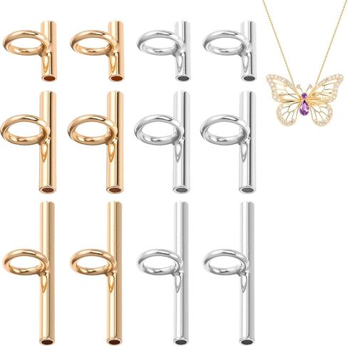 12pcs دبوس إلى محولات قلادة 3 أحجام بروش محول قلادة النحاس محول مجوهرات صنع المجوهرات لصنع المجوهر in Kuwait