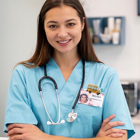 وردي القوس المسيحي شارة بكرة قابلة للسحب لطيف يسوع يسوع الكتاب المقدس ممرضة المعلم الأخصائي الاجتماعي شارة الهدايا للنساء أنت محبوب جدا شارة مكتب العمل التمساح مقطع الشارة الشارة in Kuwait